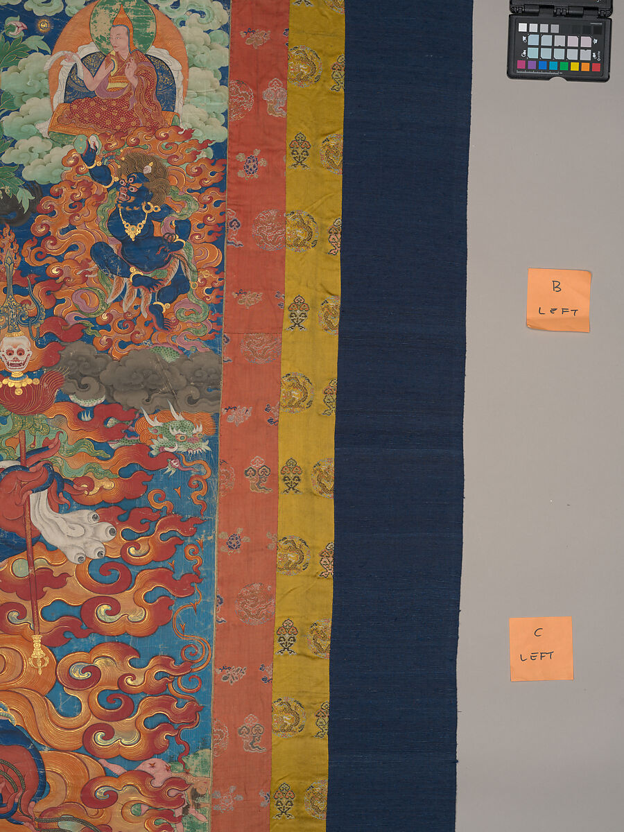 The Wrathful Protector Mahakala, Tantric Protective Form of Avalokiteshvara, Distemper on cloth, Tibet