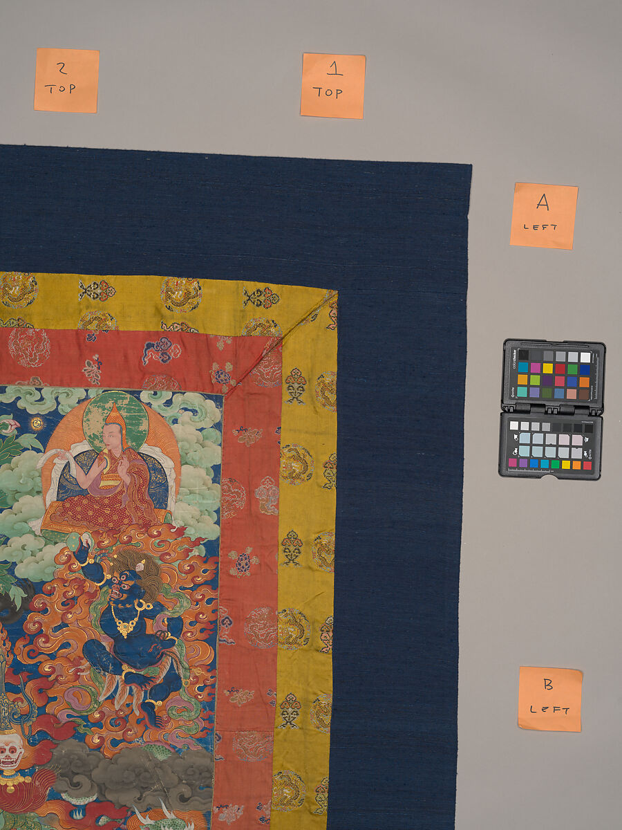 The Wrathful Protector Mahakala, Tantric Protective Form of Avalokiteshvara, Distemper on cloth, Tibet