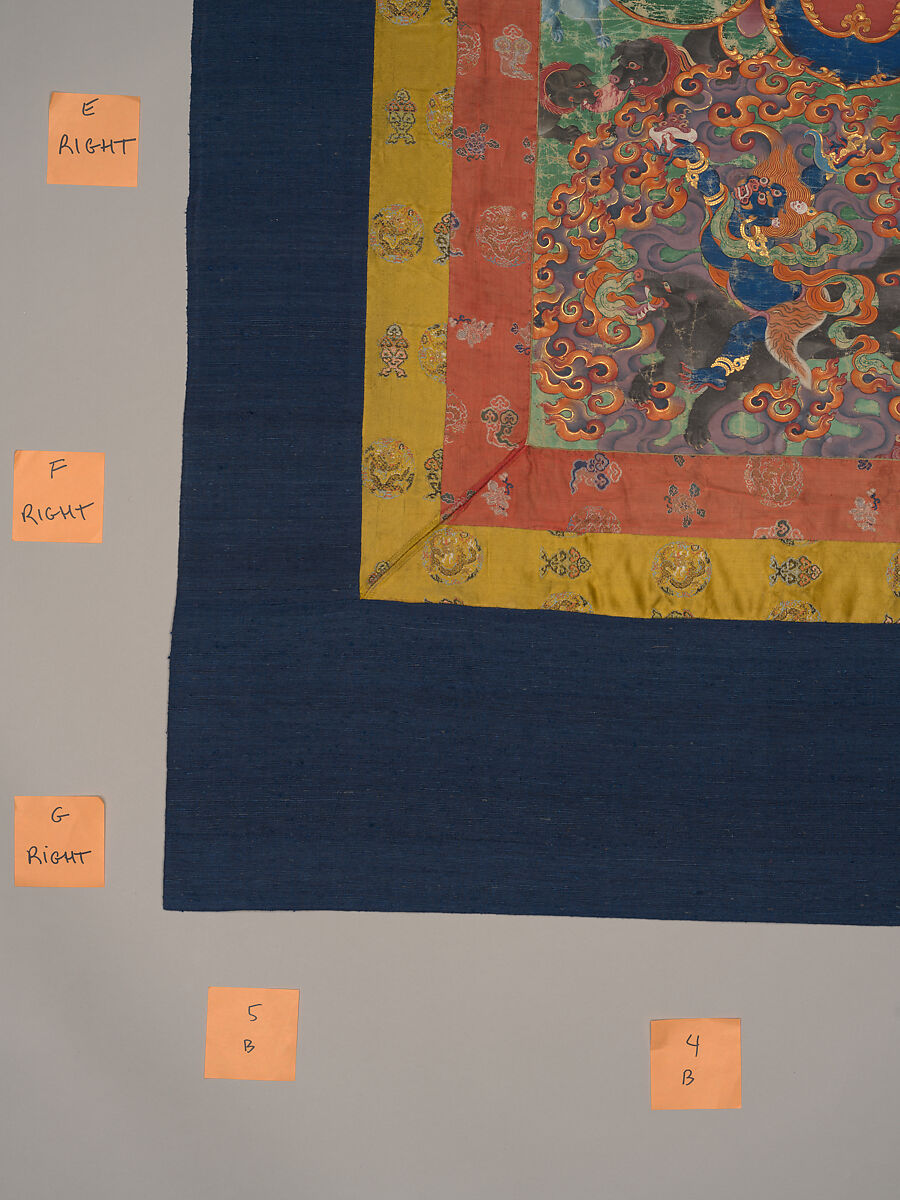 The Wrathful Protector Mahakala, Tantric Protective Form of Avalokiteshvara, Distemper on cloth, Tibet