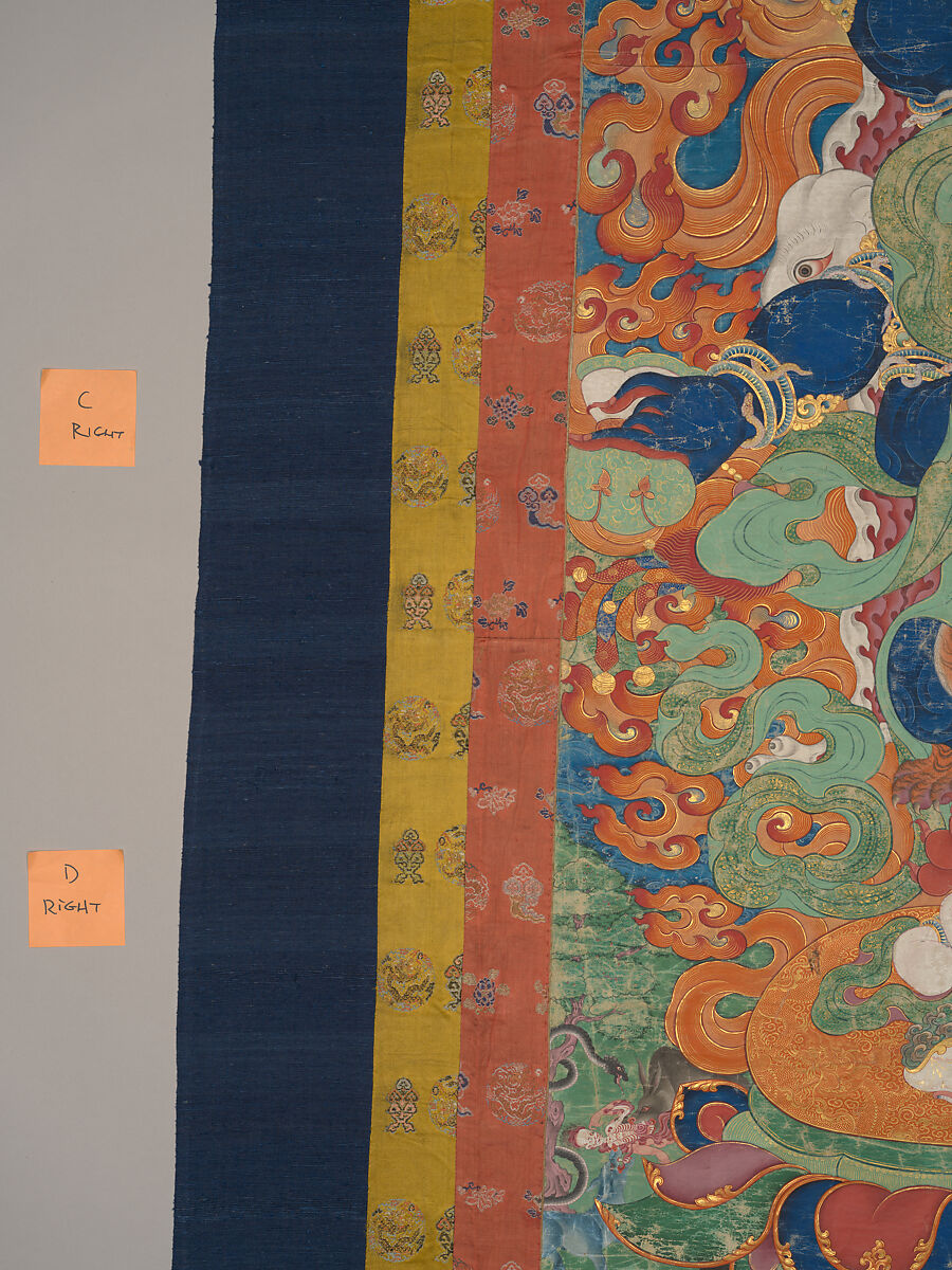 The Wrathful Protector Mahakala, Tantric Protective Form of Avalokiteshvara, Distemper on cloth, Tibet
