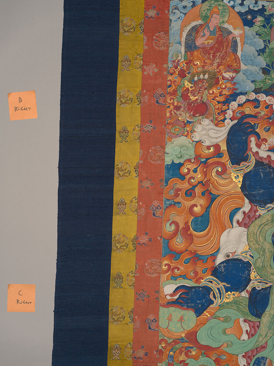 The Wrathful Protector Mahakala, Tantric Protective Form of Avalokiteshvara, Distemper on cloth, Tibet