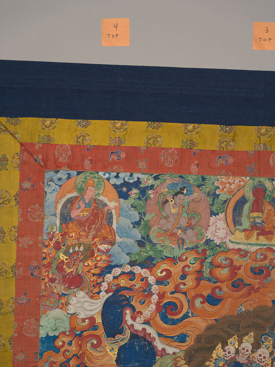 The Wrathful Protector Mahakala, Tantric Protective Form of Avalokiteshvara, Distemper on cloth, Tibet