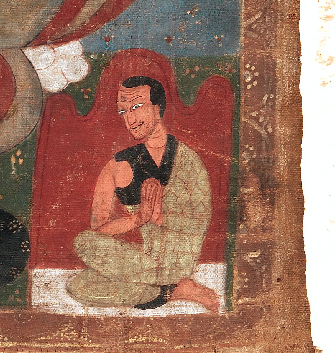 The Bodhisattva Maitreya, Buddha of the Future, Distemper on cloth, Tibet