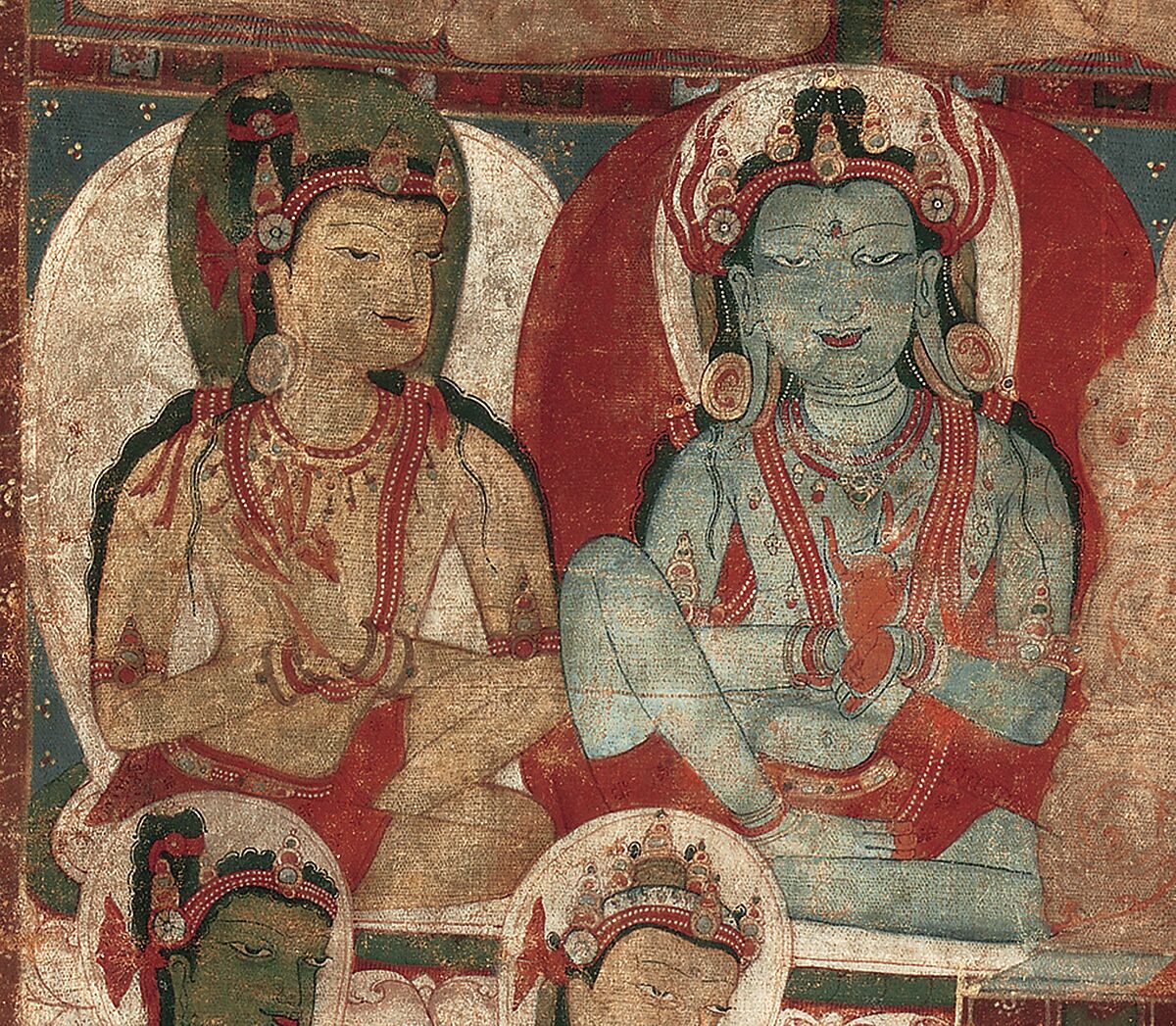 The Bodhisattva Maitreya, Buddha of the Future, Distemper on cloth, Tibet