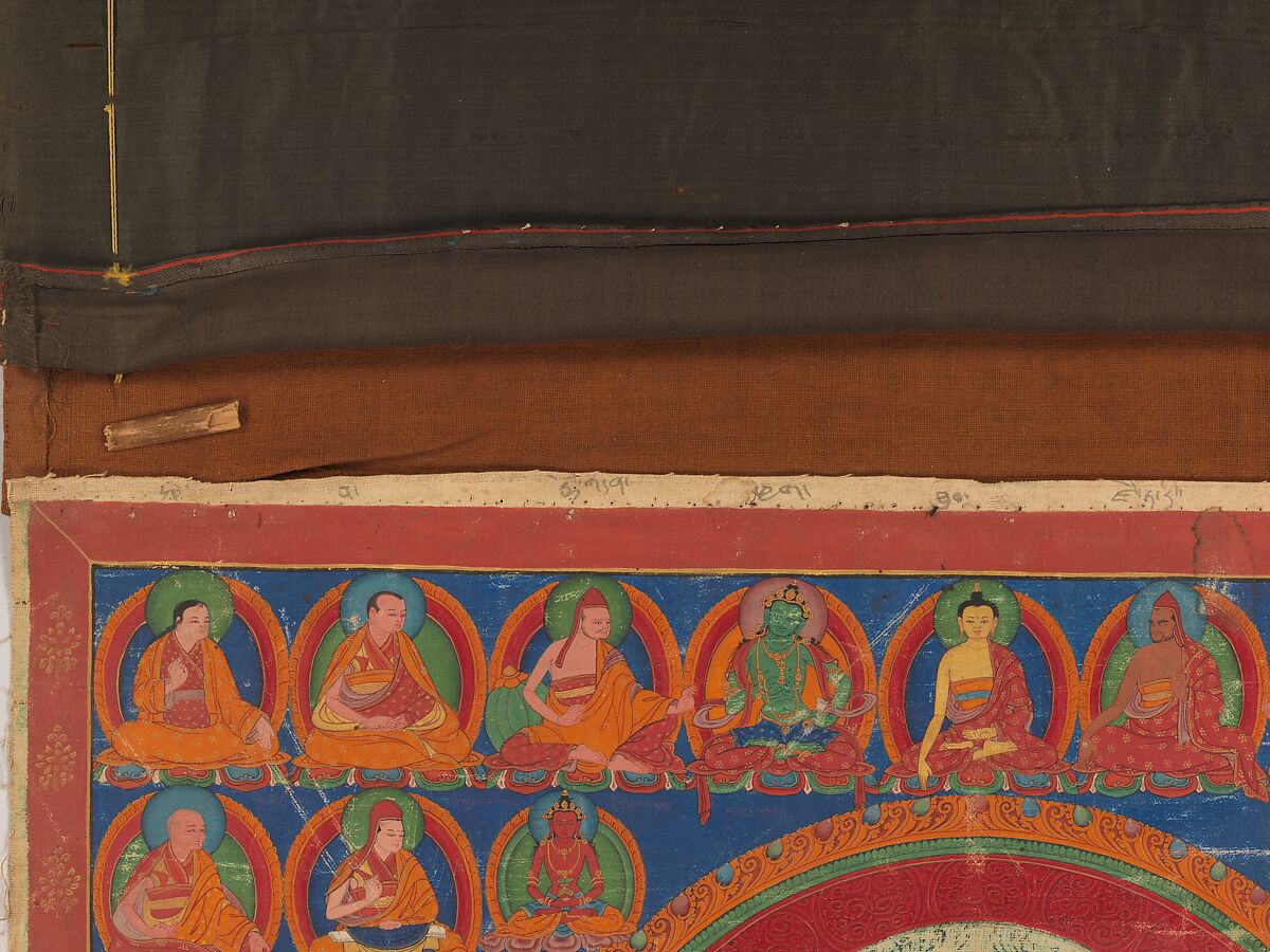 Portrait of Munchen Sangye Rinchen, the Eighth Abbot of Ngor Monastery, Distemper and gold on cloth, Tibet