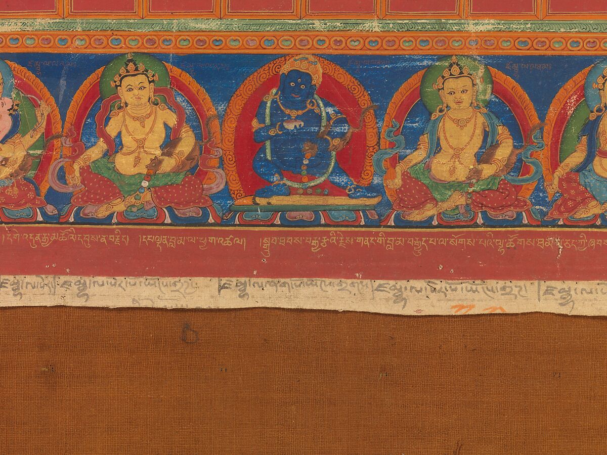 Portrait of Munchen Sangye Rinchen, the Eighth Abbot of Ngor Monastery, Distemper and gold on cloth, Tibet