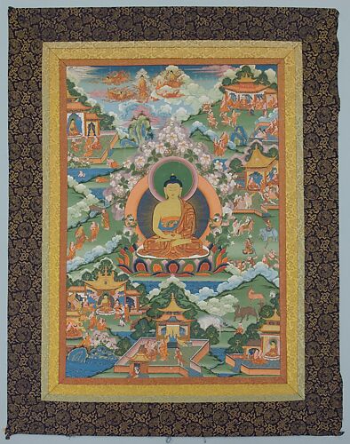Thangka with Buddha