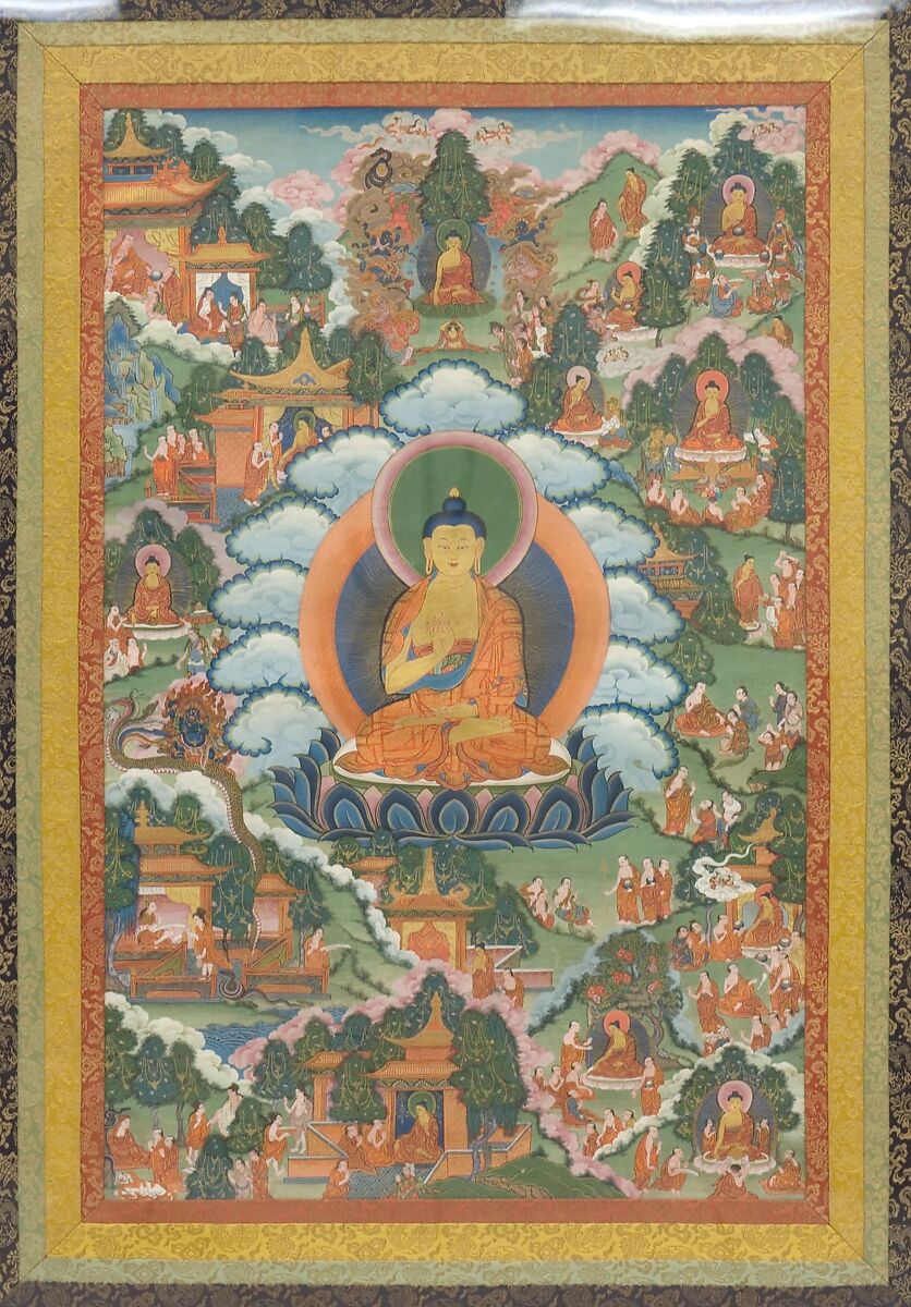 Tangka, Distemper on cloth, Tibet 