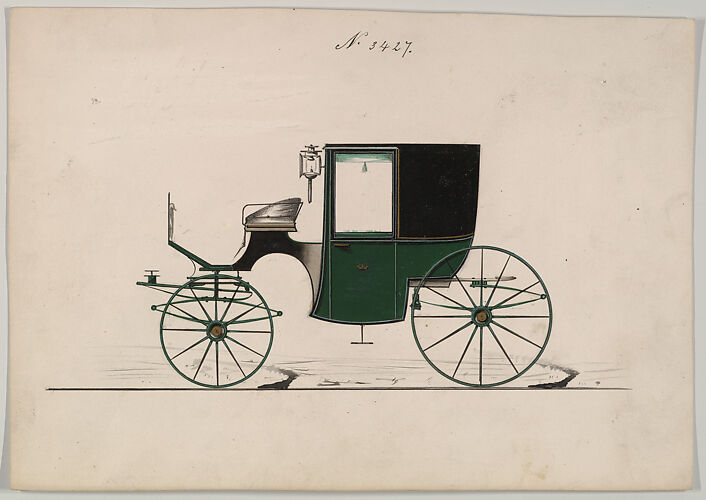 Design for Brougham, no. 3427