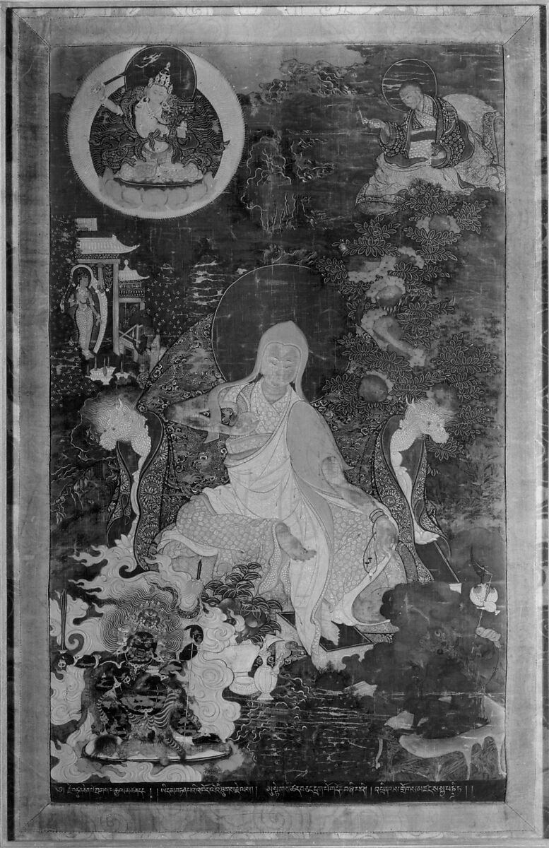 Sakya Pandita (1182–1242), Distemper on cloth, Tibet 