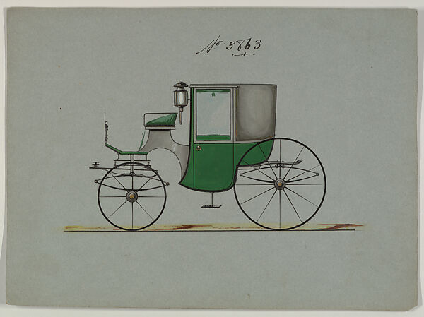 Design for Brougham, no. 3863