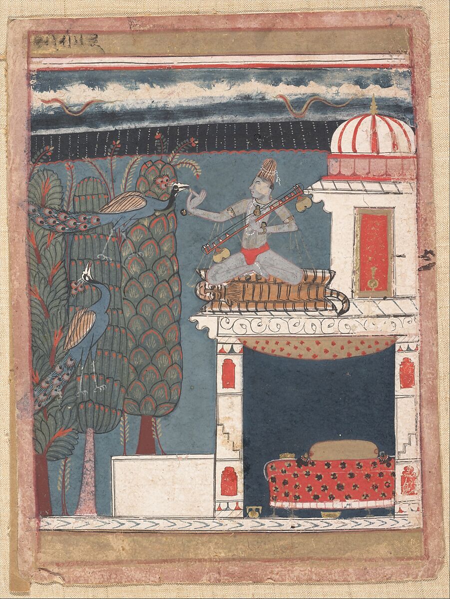 Setmalar Ragini:  Folio from a ragamala series (Garland of Musical Modes), Ink and opaque watercolor on paper, India (Madhya Pradesh, Malwa) 