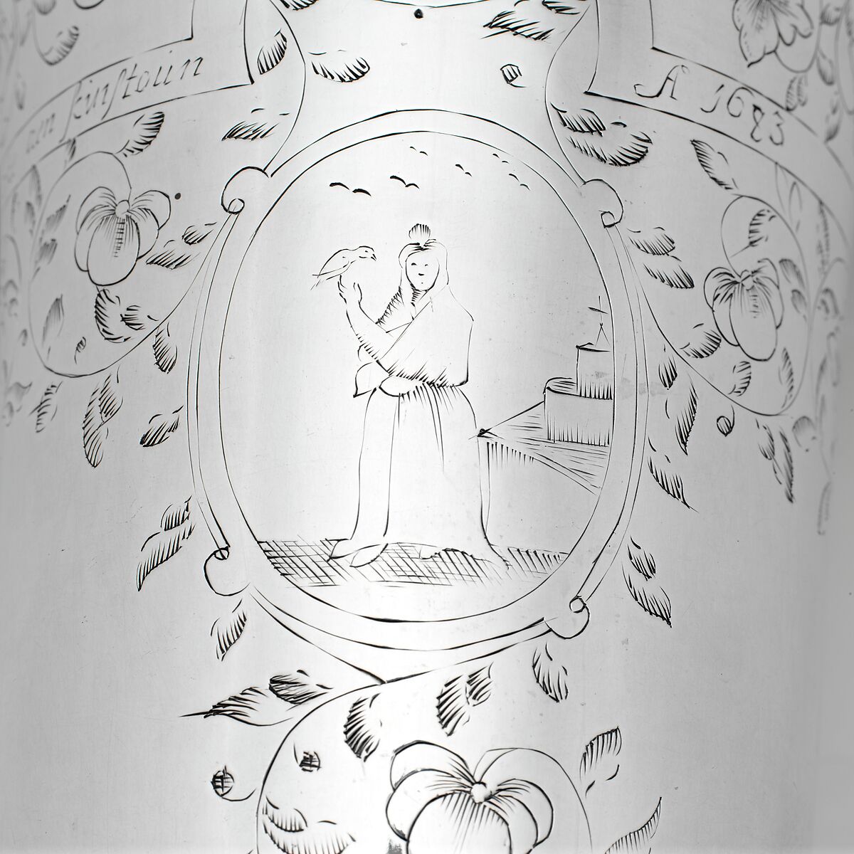 Beaker, Jurian Blanck Jr. (baptized 1645–ca. 1714/15), Silver, American