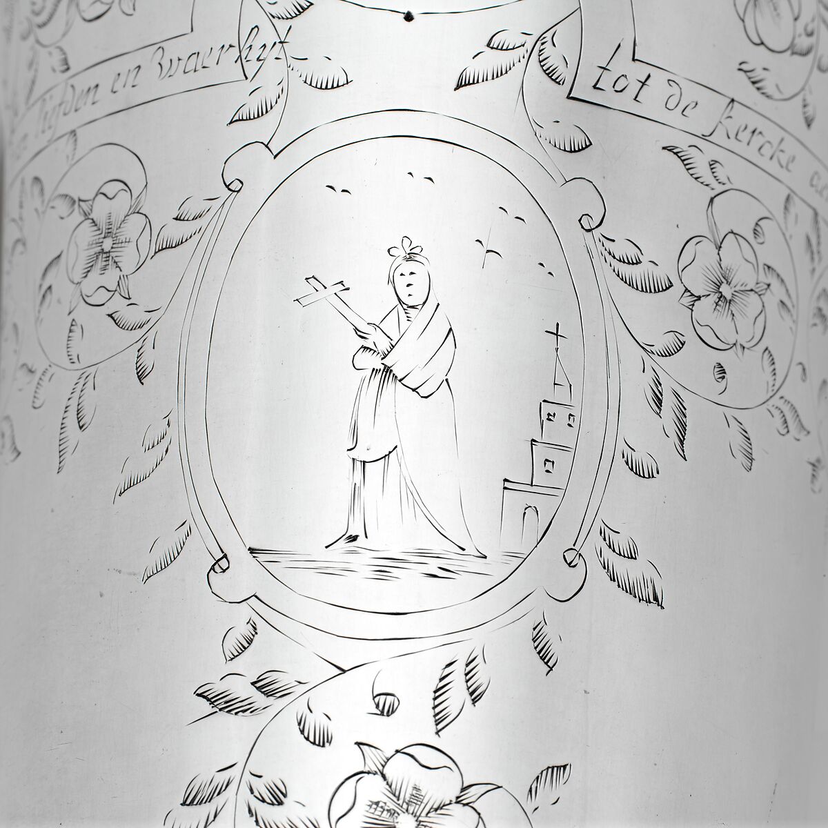 Beaker, Jurian Blanck Jr. (baptized 1645–ca. 1714/15), Silver, American