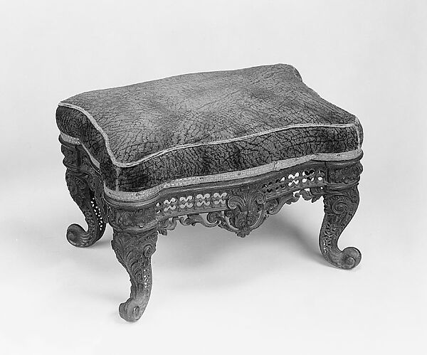 Footstool, Greenwood and Company, Cast iron, American 