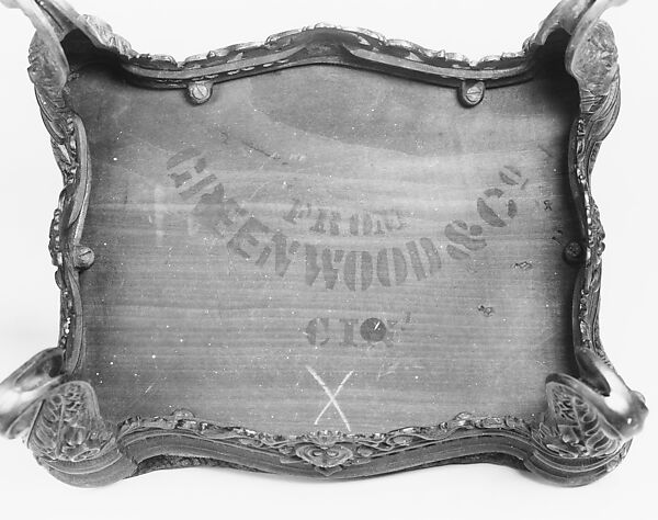 Footstool, Greenwood and Company, Cast iron, American