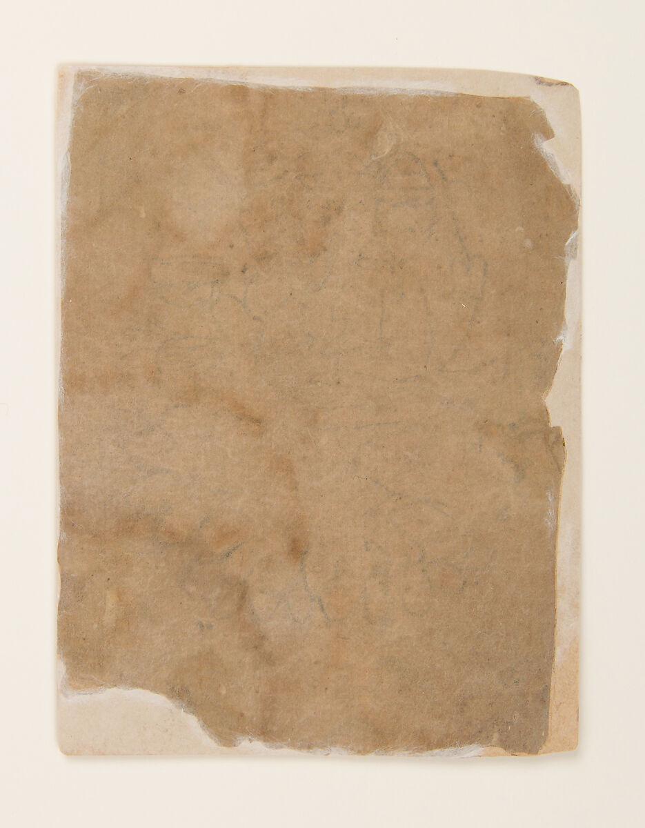 Seated Four-Armed Ganesha, Ink and opaque watercolor on paper, India, Rajasthan, Bundi