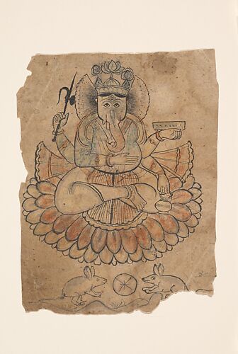 Seated Four-Armed Ganesha