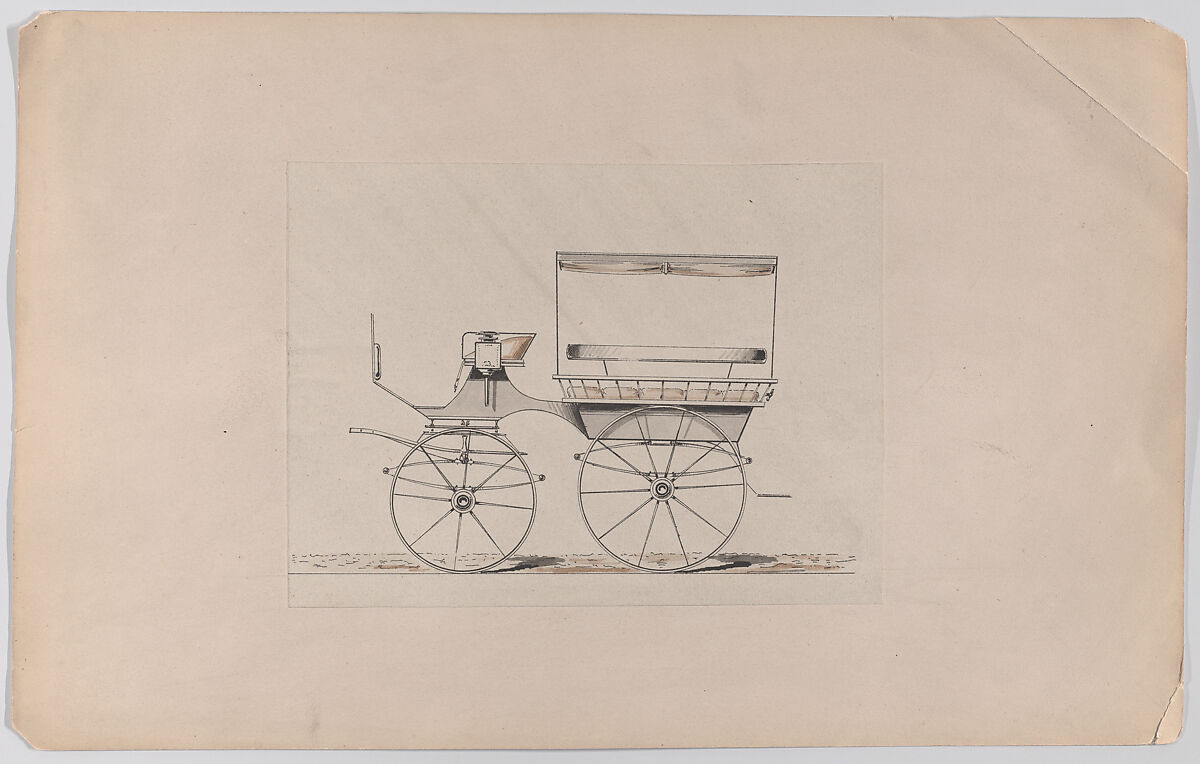 Brewster & Co. | Design for Wagonette with Canopy Top (unnumbered ...