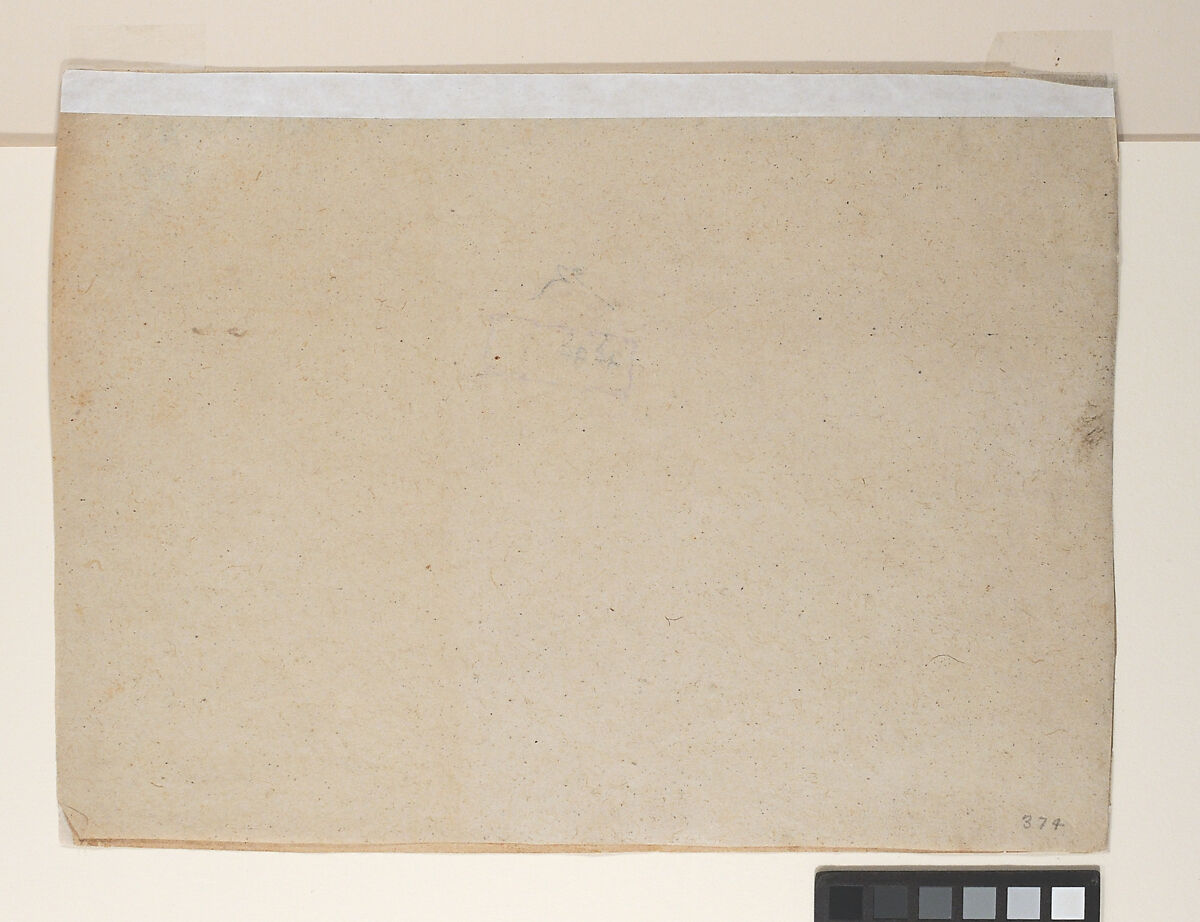 A Messenger is Dispatched:  Page from a Dispersed Manuscript, Ink and opaque watercolor on paper, India (Punjab Hills, Bilaspur)