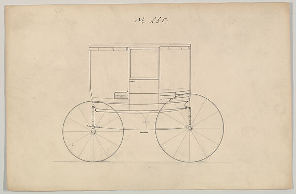Design for Rockaway, no. 265, Brewster &amp; Co. (American, New York), Pen and black ink 