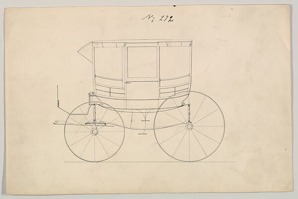 Rockaway #272, Brewster &amp; Co. (American, New York), Pen and black ink 