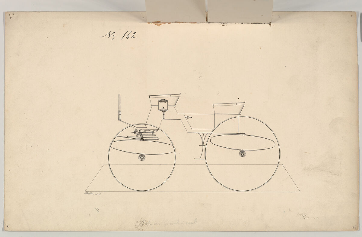 Phaeton #162, Brewster &amp; Co. (American, New York), Pen and black ink
