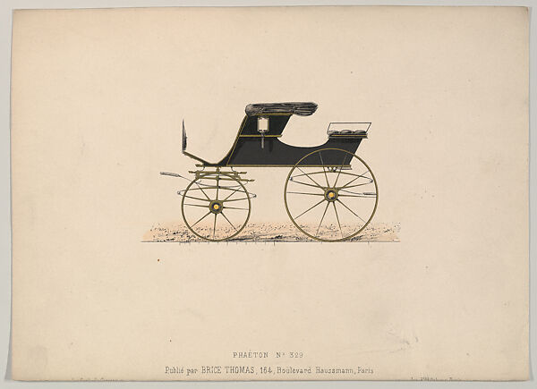 Design for Phaeton, no. 329, from Le Guide du Carrossier