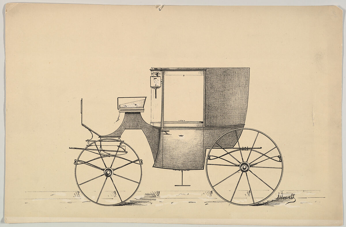 Coupé, E. Howell (American, active 1850–1870), White gouache and  lithograph 