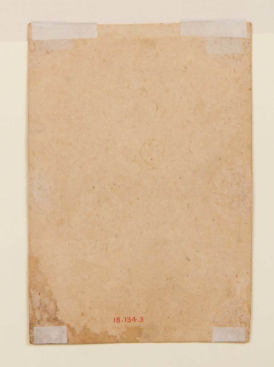 Abhisarika Nayika, a Heroine Longing for Her Lover, Ink, opaque watercolor, and gold on paper, India (Punjab Hills, Kangra)