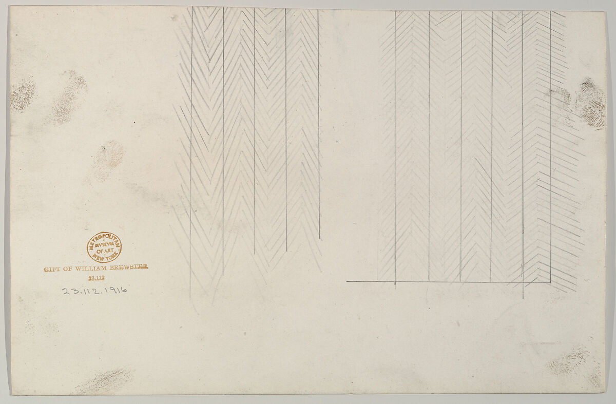 Cart/Gig (unnumbered), Brewster &amp; Co. (American, New York), Graphite, pen and black ink, watercolor and gouache with gum arabic
