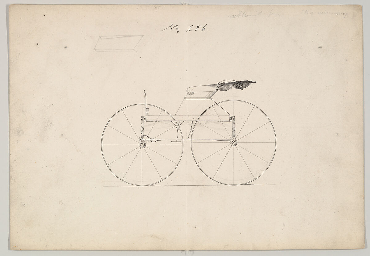Wagon #286, Brewster &amp; Co. (American, New York), Graphite, pen, and black ink 