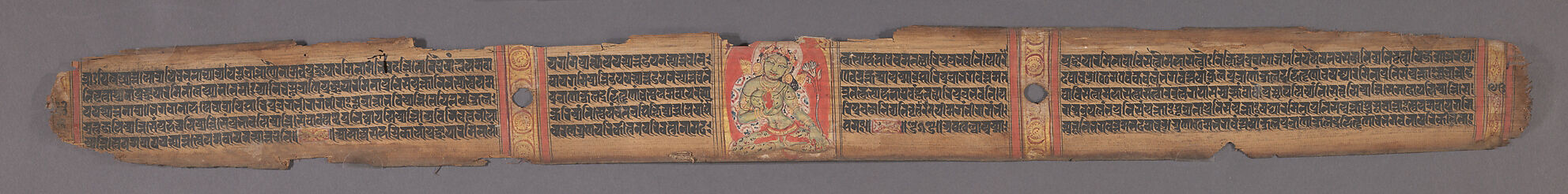 Green Tara, Leaf from a dispersed Ashtasahasrika Prajnaparamita (Perfection of Wisdom) Manuscript