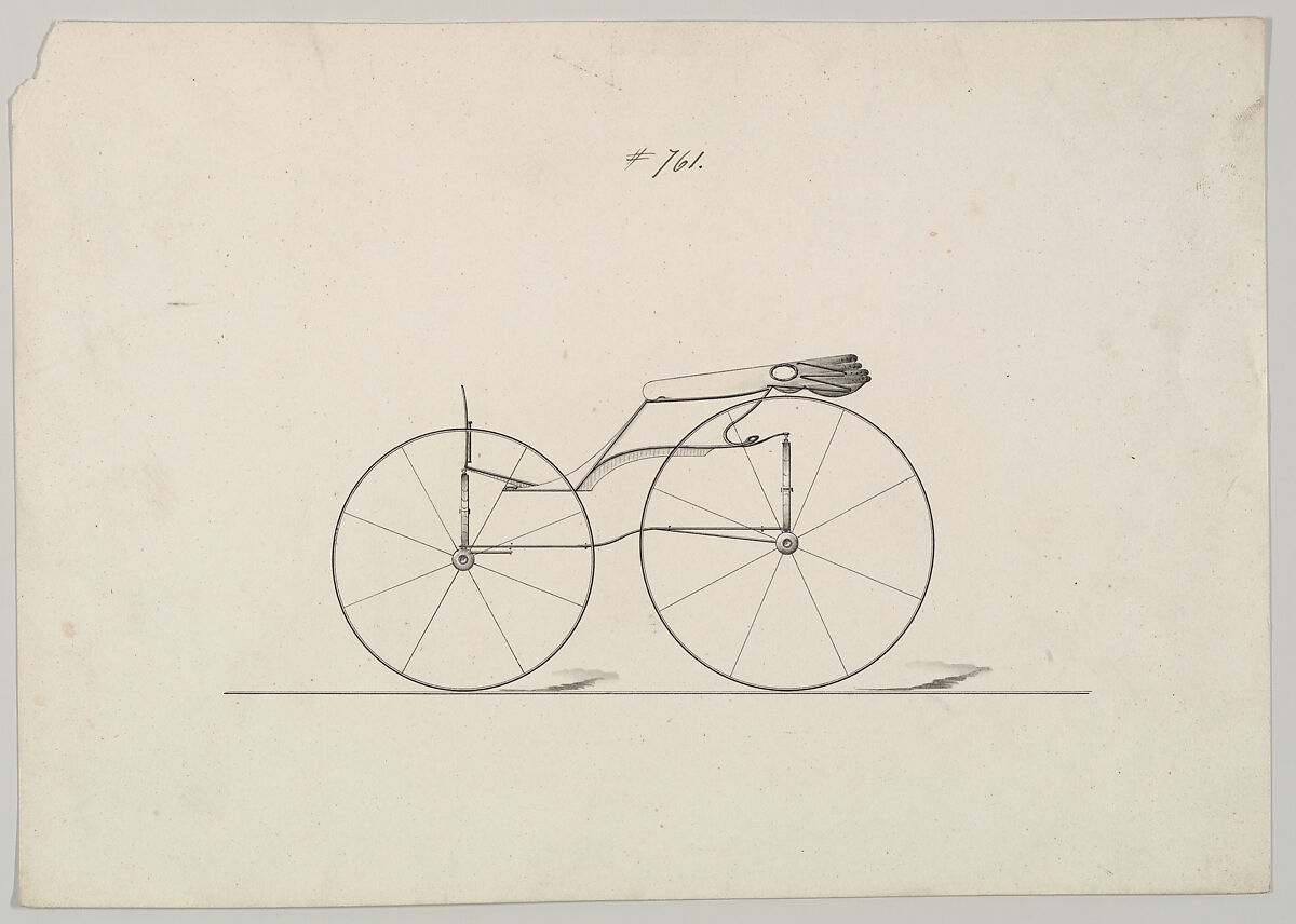 Design for Wagon, no. 761, Brewster &amp; Co. (American, New York), Pen and black ink 