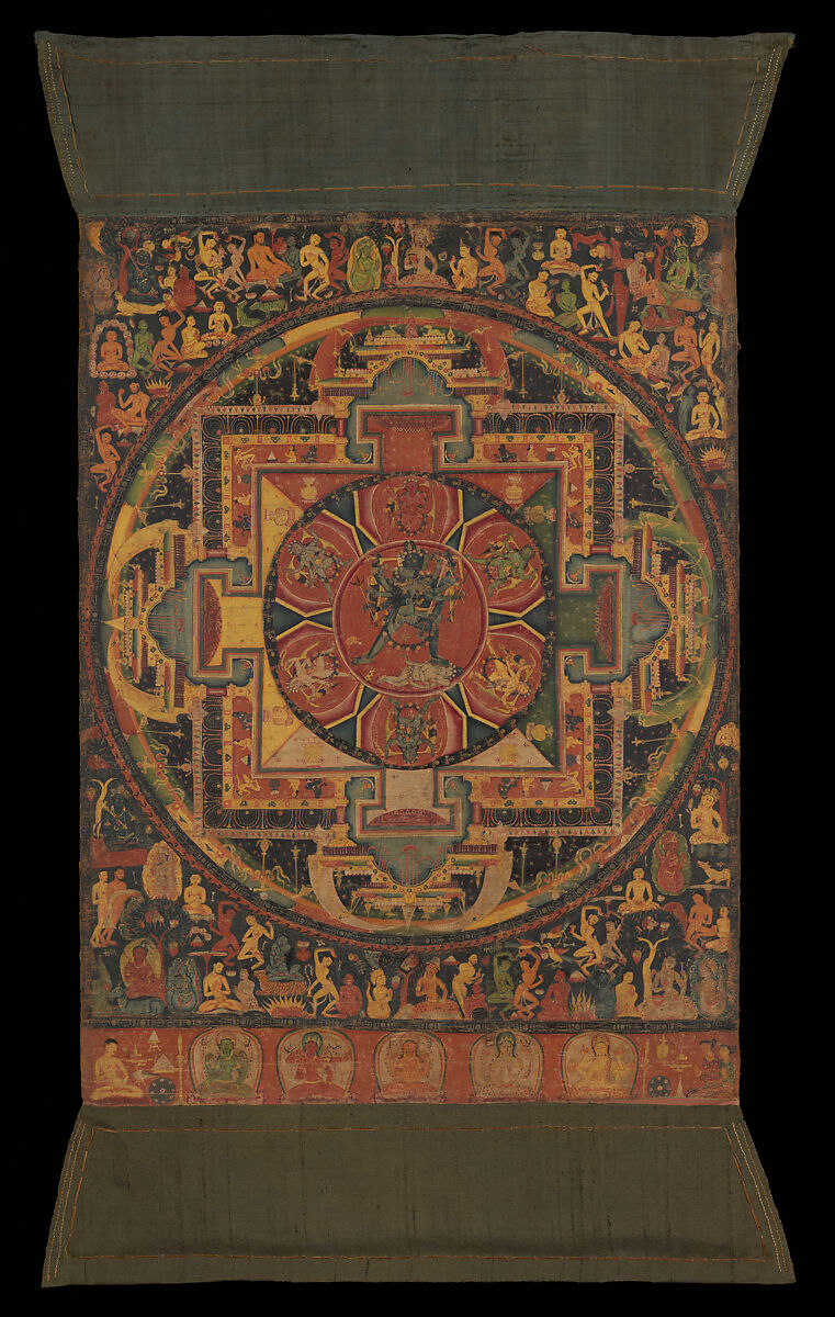 Chakrasamvara Mandala, Distemper on cloth, Nepal