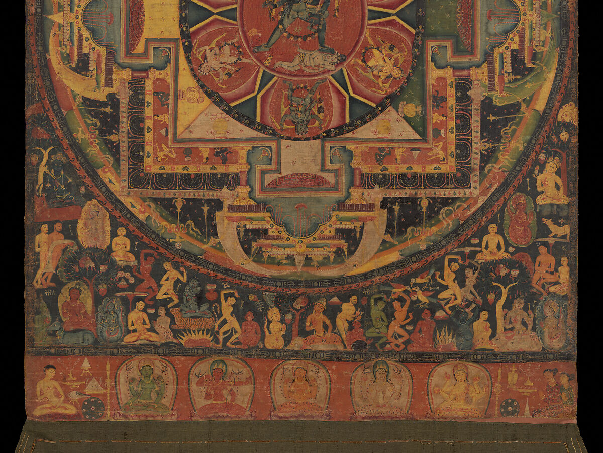 Chakrasamvara Mandala, Distemper on cloth, Nepal