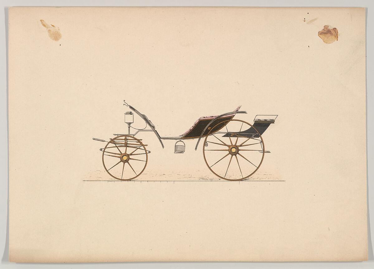 Phaeton (unnumbered), Brewster &amp; Co. (American, New York), Colored lithograph 