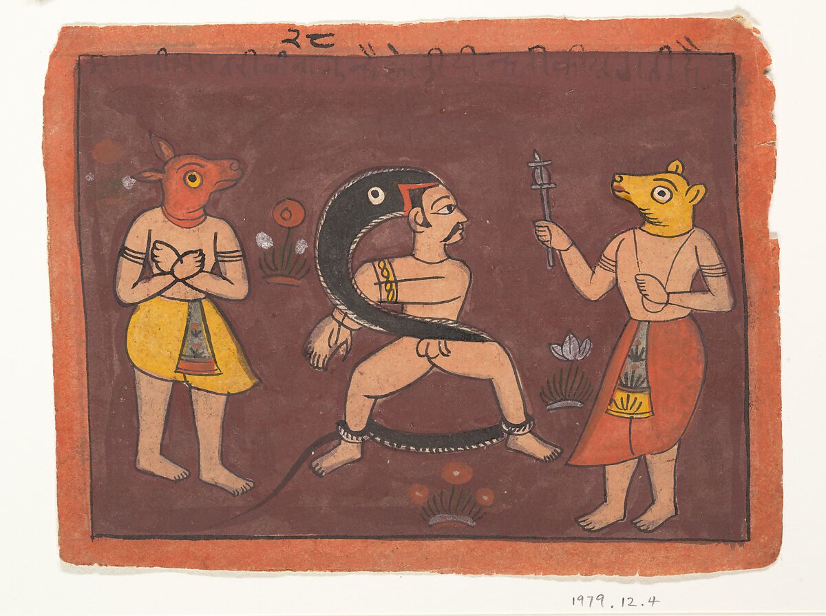 Folk Painting, Ink and opaque watercolor on paper, India (Rajasthan, Marwar) 