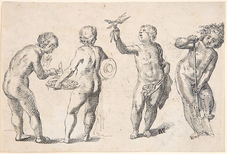 Four Putti representing the Four Elements