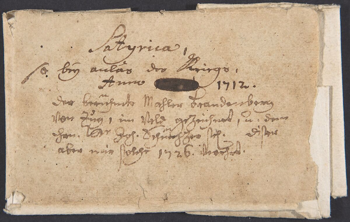 Acorn King: A Man Astride a Cow, Johannes Brandenberg (Swiss, Zug 1661–1729 Zug), Pen and black ink