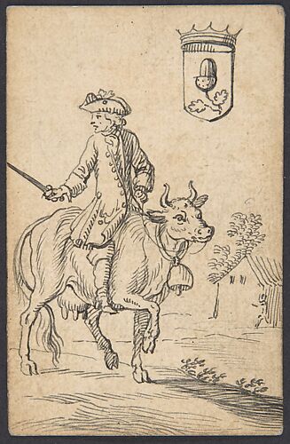 Acorn King: A Man Astride a Cow