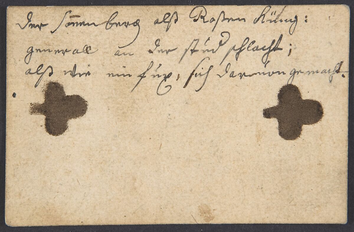 Rose King: A Man Astride a Fox, Johannes Brandenberg (Swiss, Zug 1661–1729 Zug), Pen and black ink