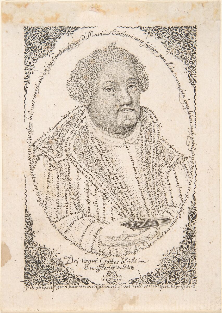 Portrait of Martin Luther, Johann Michael Püchler (German, born Schwäbisch-Gmünd, active ca. 1680–1702), Engraving 