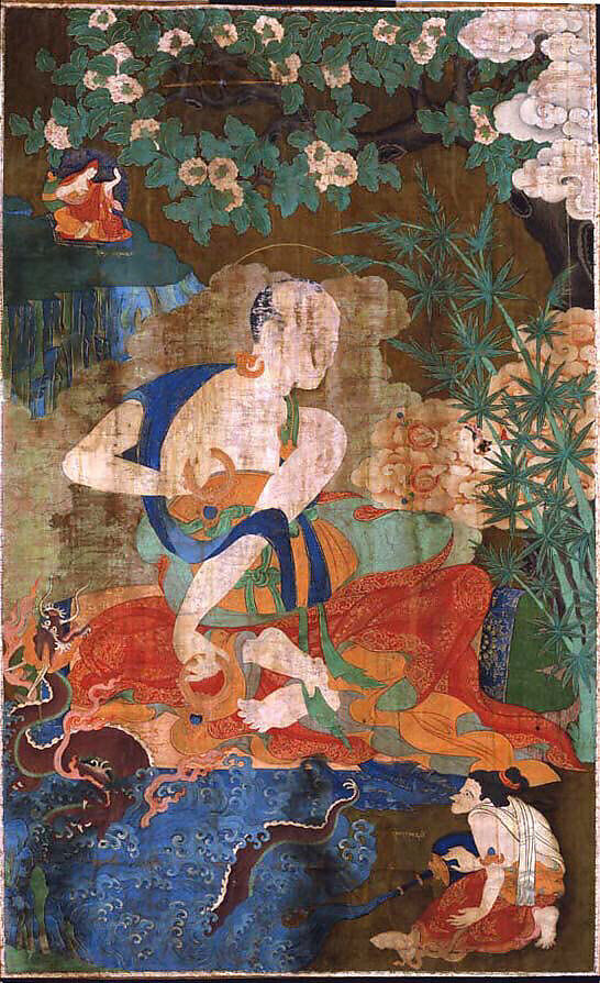 Arhat Kalika, Distemper on cloth, Tibet 