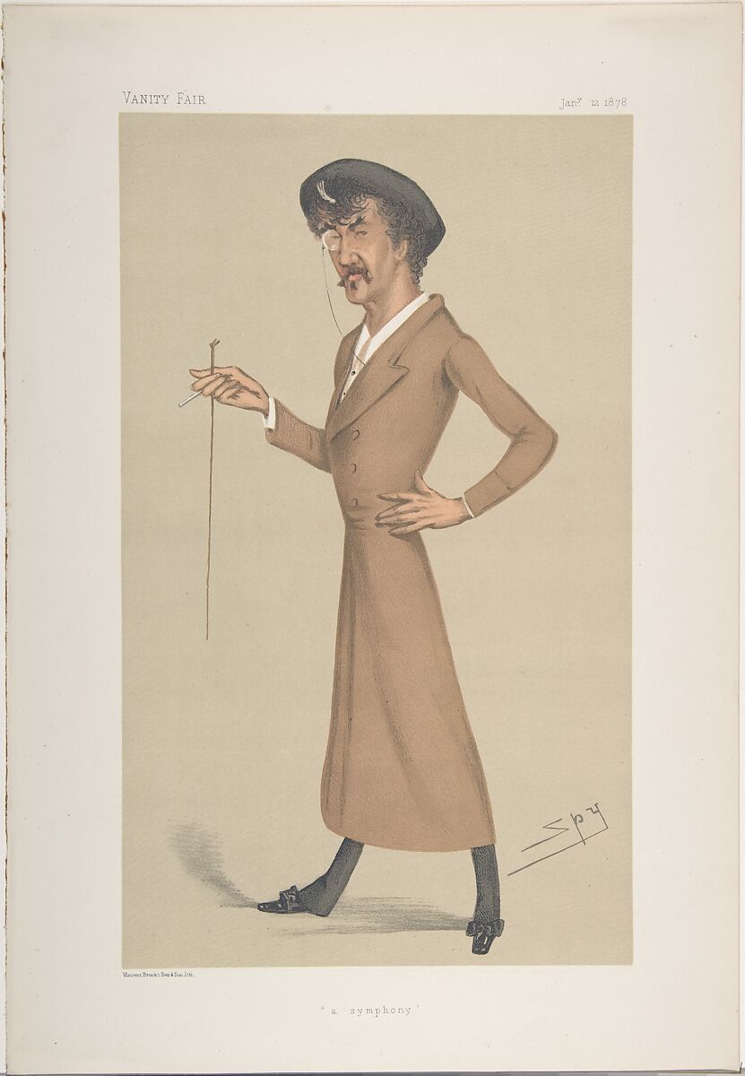 A Symphony (from "Vanity Fair"), Sir Leslie Ward ["Spy"] (British, 1851–1922), Color lithograph 