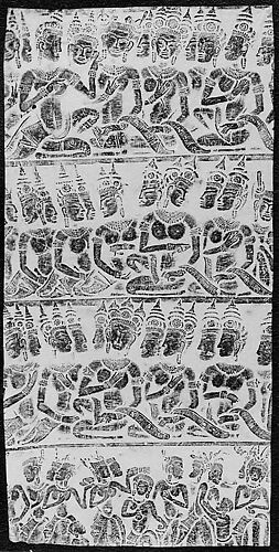 Rubbing of Apsarases (Dancers)