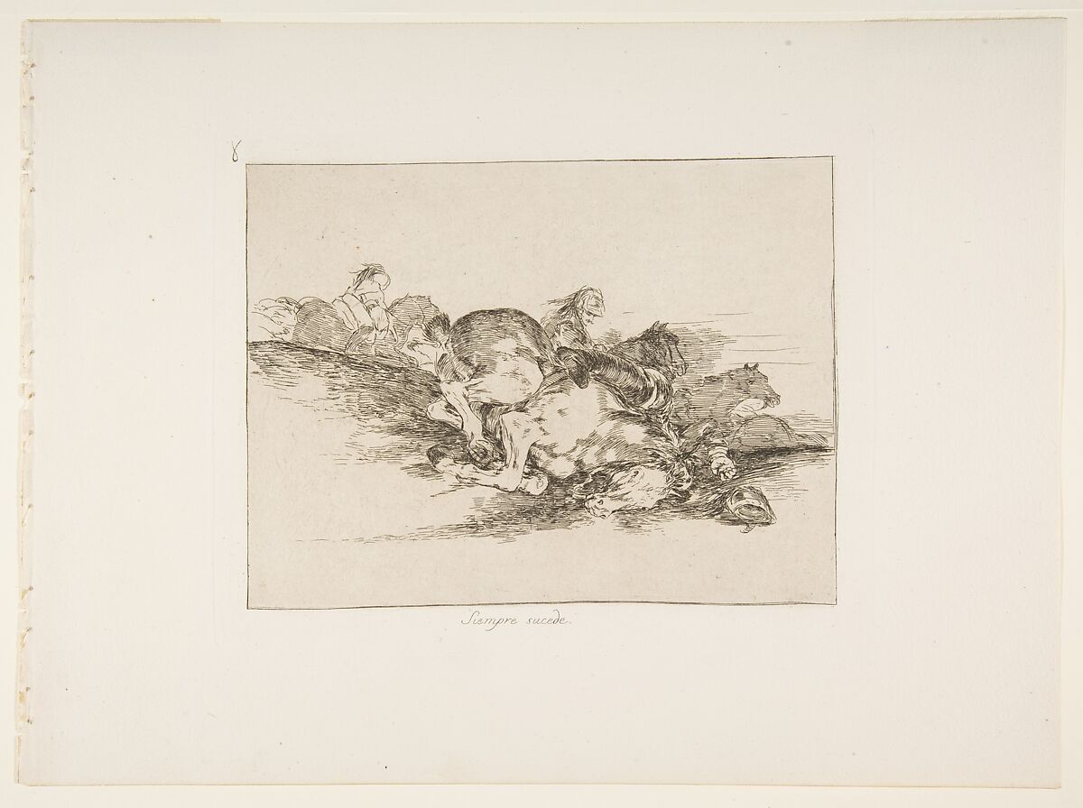 Plate 8 from "The Disasters of War" (Los Desastres de la Guerra): 'It always happens' (Siempre sucede), Goya (Francisco de Goya y Lucientes) (Spanish, Fuendetodos 1746–1828 Bordeaux), Etching, drypoint 