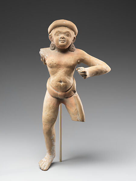 Standing male figure, Clay, India, Patna, Bihar