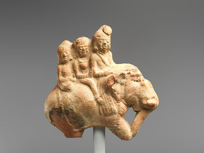 Figures Riding an Elephant