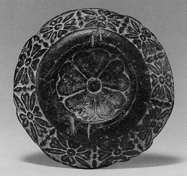Dish with Eros on a Swan, Schist, Pakistan (ancient region of Gandhara)